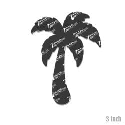 Alternative view of Palm Tree – Acrylic Keychain Blank (3") | Optional Sticker or UV DTF