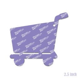 Alternative view of Shopping Cart – Acrylic Keychain Blank (2.5") | Optional Sticker or UV DTF