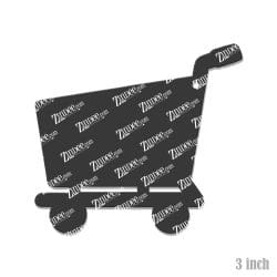 Alternative view of Shopping Cart – Acrylic Keychain Blank (3") | Optional Sticker or UV DTF