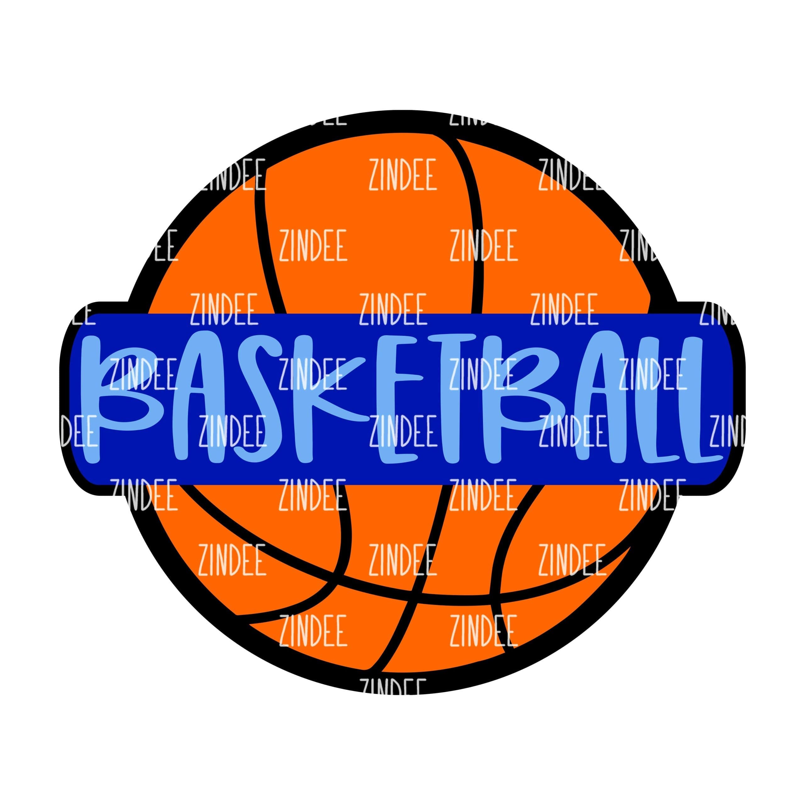 Sports Ball (BASKETBALL) – Acrylic Keychain Blank (3") | Optional Sticker or UV DTF