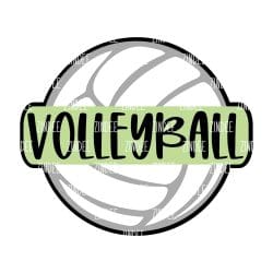Sports Ball (VOLLEYBALL) – Acrylic Keychain Blank (2.5") | Optional Sticker or UV DTF