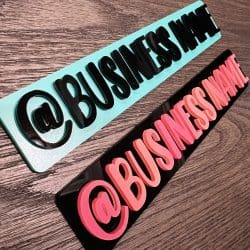 Alternative view of Acrylic Watermark Button Style (acrylic sign)