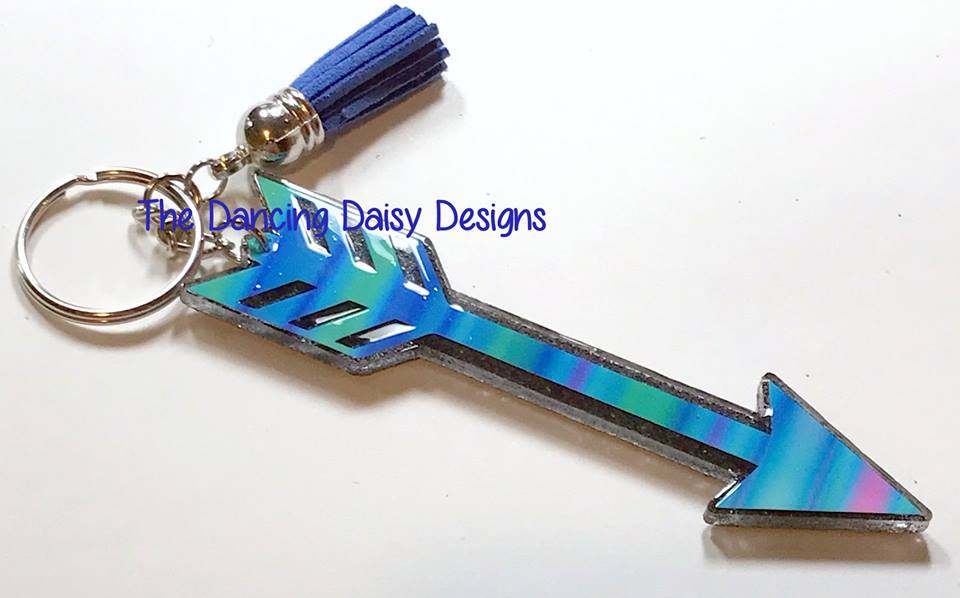 Arrow – Acrylic Keychain Blank (3") | Optional Sticker or UV DTF - Image 3