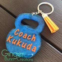 Kettle Bell – Acrylic Keychain Blank (3") | Optional Sticker or UV DTF - Image 4