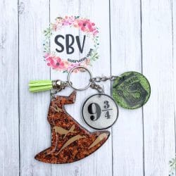Witch Hat – Acrylic Keychain Blank (3") | Optional Sticker or UV DTF - Image 5