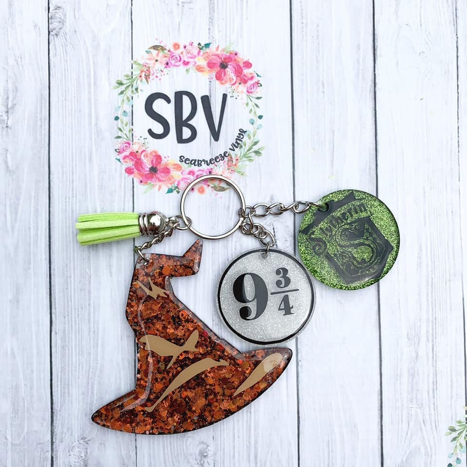 Witch Hat – Acrylic Keychain Blank (3") | Optional Sticker or UV DTF - Image 5