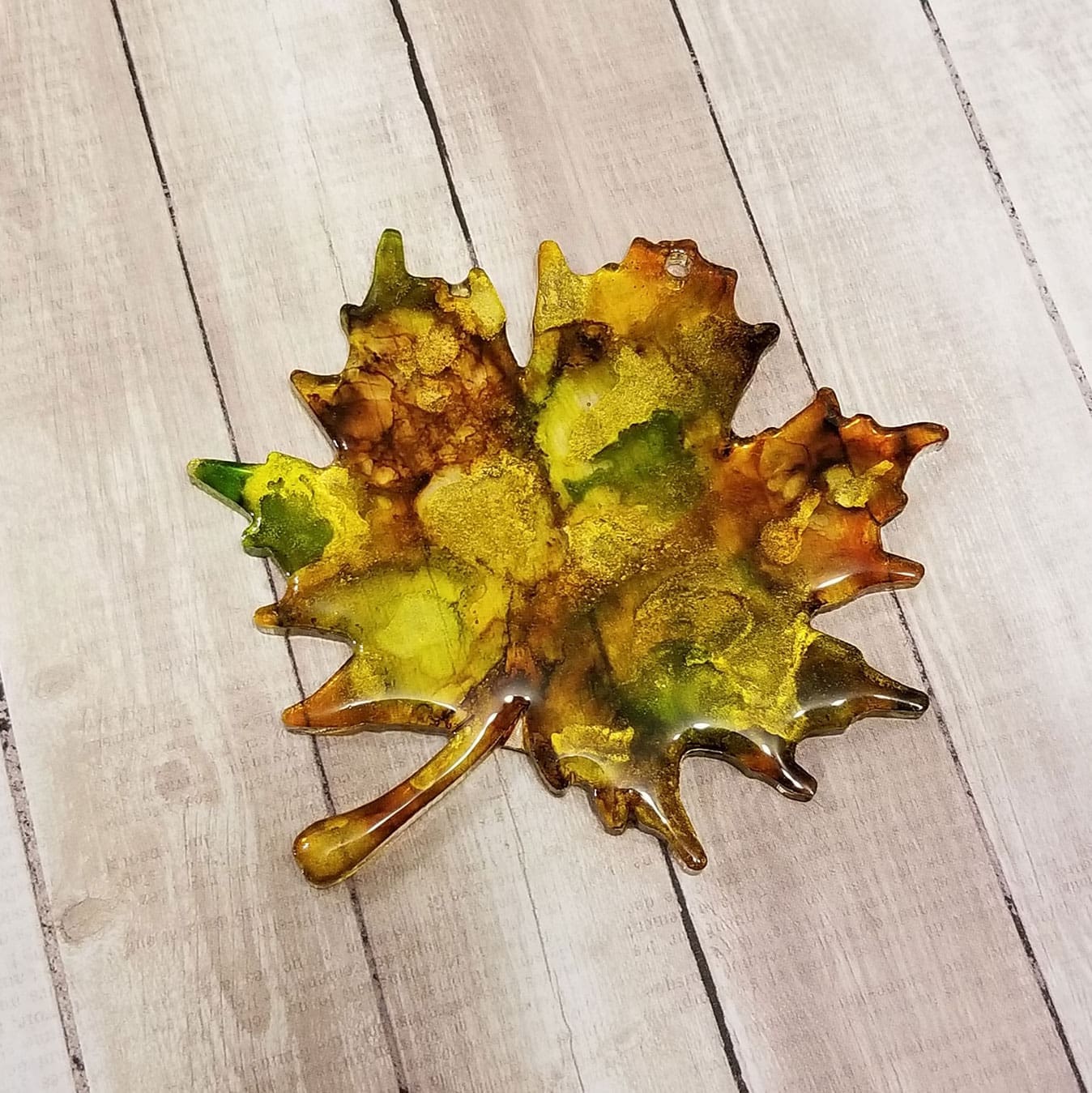 Maple Leaf – Acrylic Keychain Blank (3") | Optional Sticker or UV DTF - Image 6