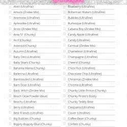 Glitter Checklist (DOWNLOAD)