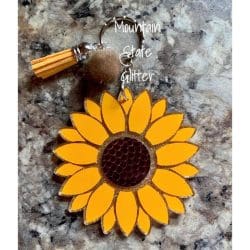 Sunflower – Acrylic Keychain Blank (3") | Optional Sticker or UV DTF - Image 16