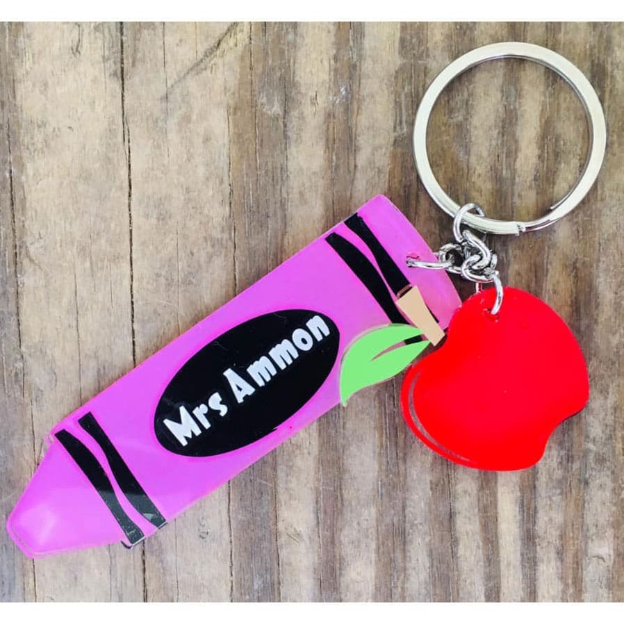 Apple – Mini Acrylic Charm Blank (1.5") | Optional Sticker or UV DTF - Image 13