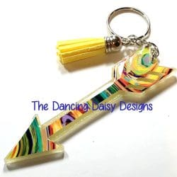 Arrow – Acrylic Keychain Blank (3") | Optional Sticker or UV DTF - Image 4