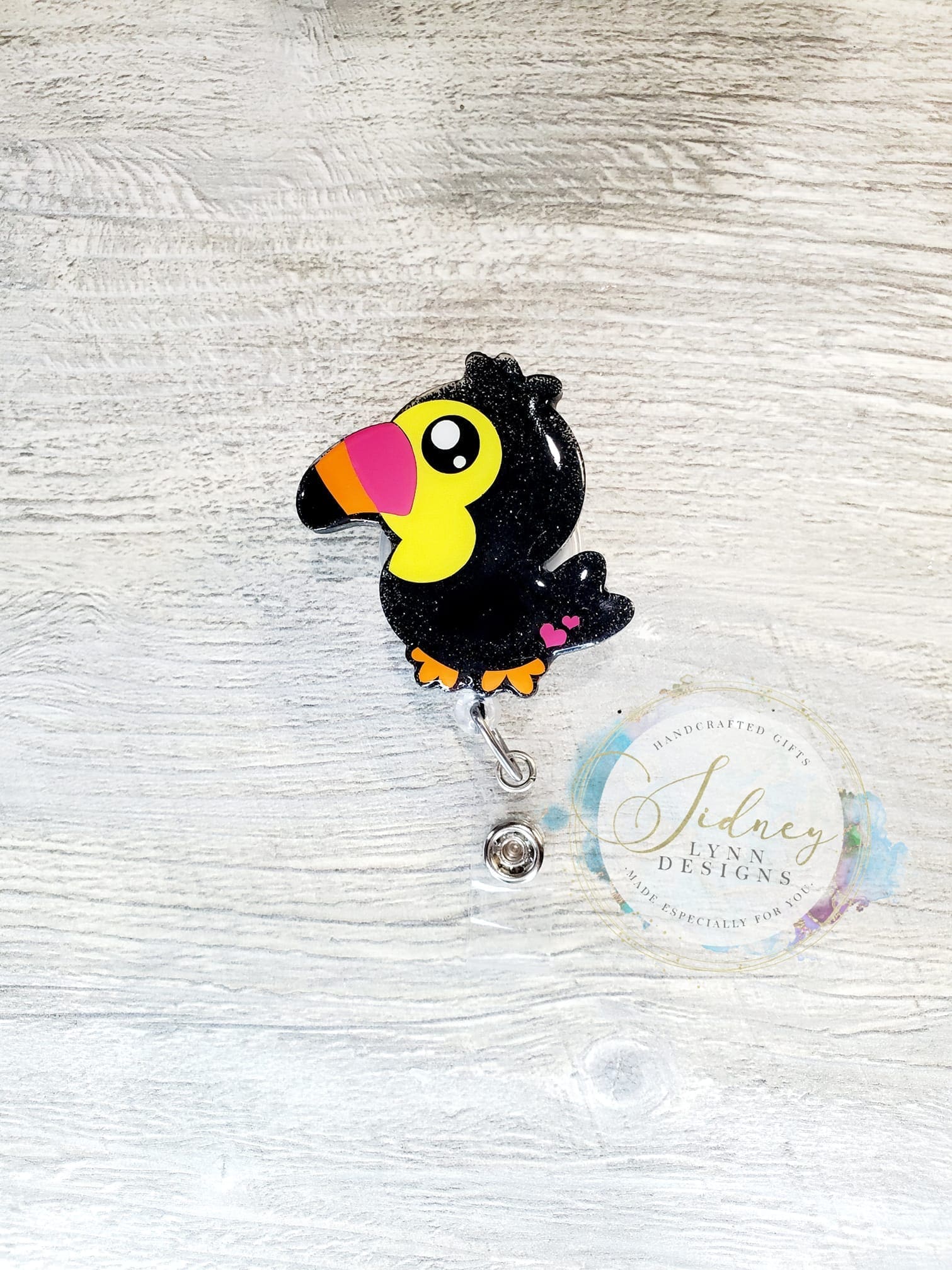 Toucan Baby – Acrylic Badge Reel Blank (2") No Hole | Optional Sticker or UV DTF - Image 5
