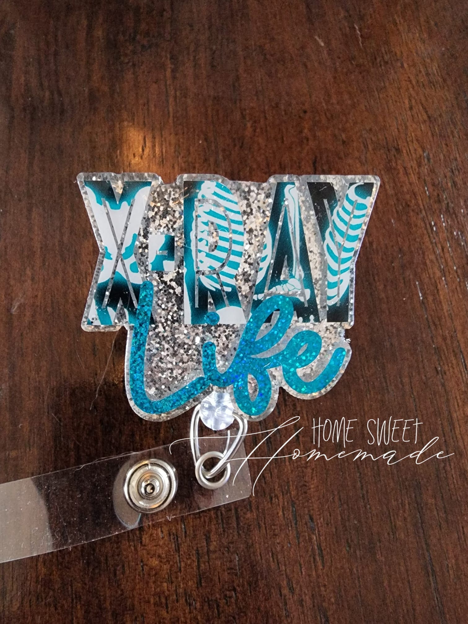 X-Ray Life – Acrylic Badge Reel Blank (2") No Hole | Optional Sticker or UV DTF - Image 4