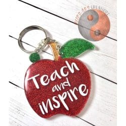 Apple – Mini Acrylic Charm Blank (1.5") | Optional Sticker or UV DTF - Image 6