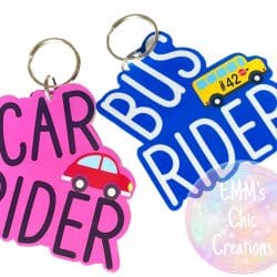 Car Rider – Acrylic Keychain Blank (3") | Optional Sticker or UV DTF - Image 3
