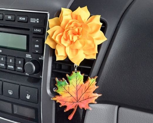 Maple Leaf – Acrylic Keychain Blank (3") | Optional Sticker or UV DTF - Image 4