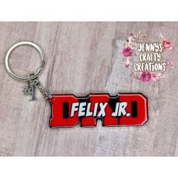Dad (word) – Acrylic Keychain Blank (3") | Optional Sticker or UV DTF - Image 7