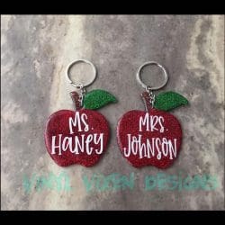 Apple – Mini Acrylic Charm Blank (1.5") | Optional Sticker or UV DTF - Image 8