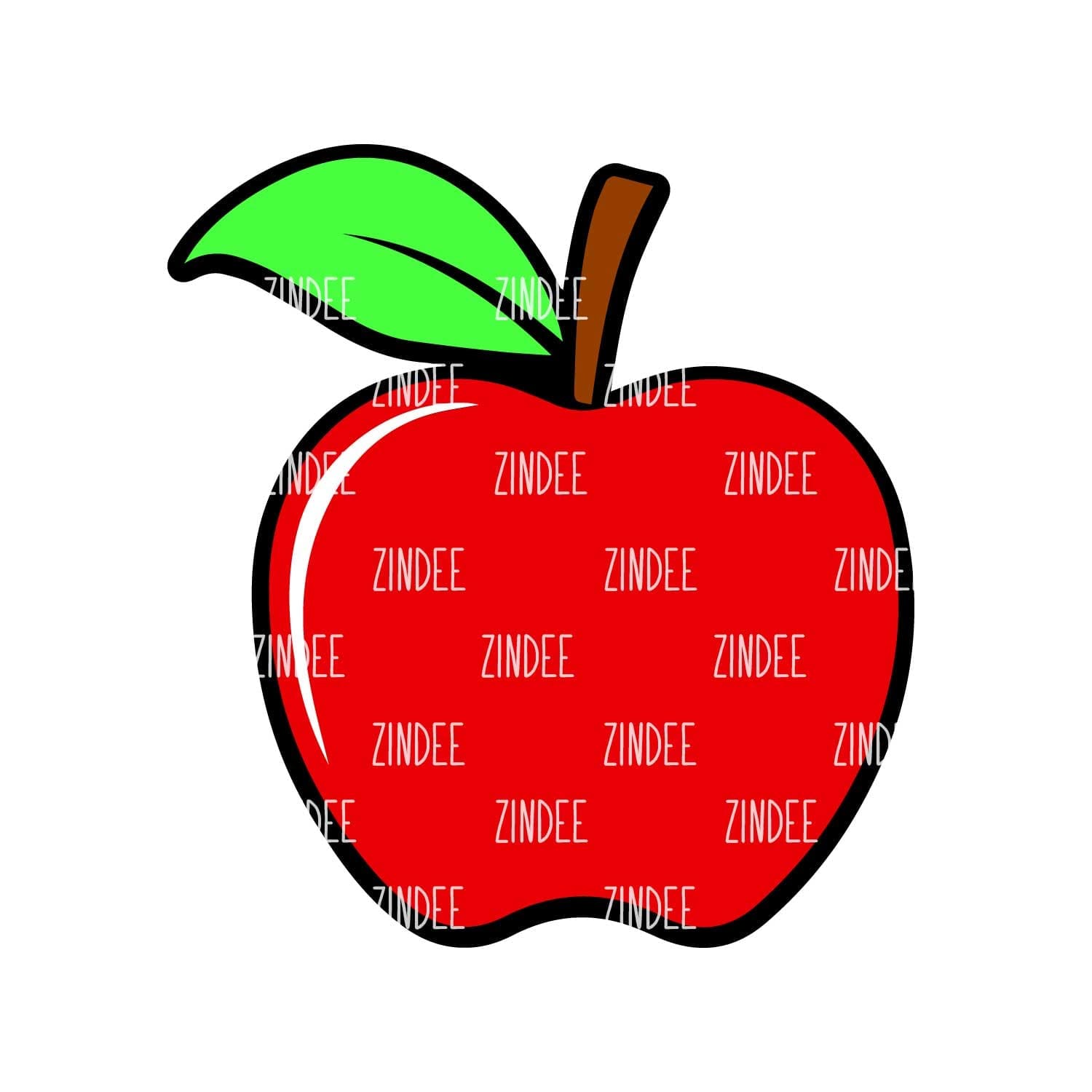 Apple acrylic blank (5 inch) - Image 2