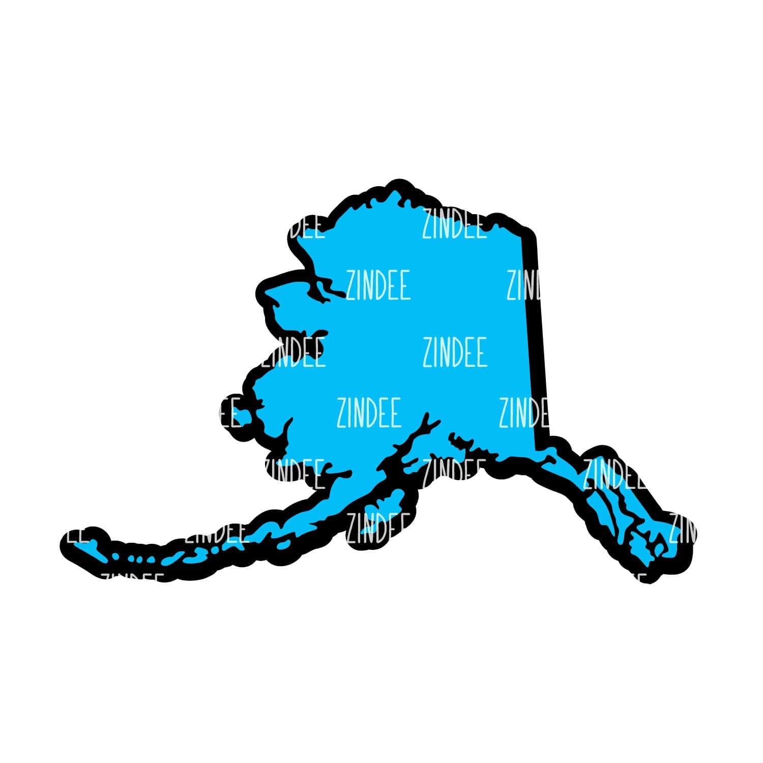 Alaska – Acrylic Badge Reel Blank (2") No Hole | Optional Sticker or UV DTF