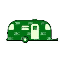 Alternative view of Aluminum Camper – Acrylic Keychain Blank (3") | Optional Sticker or UV DTF