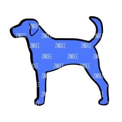 American Foxhound acrylic blank (2 inch) NO HOLE (5 piece minimum) - Image 2