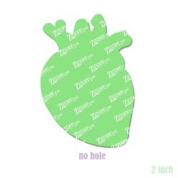 Alternative view of Anatomical Heart – Acrylic Badge Reel Blank (2") No Hole | Optional Sticker or UV DTF