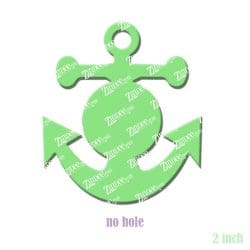 Anchor Monogram – Acrylic Badge Reel Blank (2") No Hole | Optional Sticker or UV DTF
