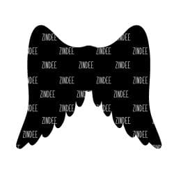 Alternative view of Angel Wings – Mini Acrylic Charm Blank (1.5") | Optional Sticker or UV DTF