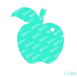 Alternative view of Apple – Mini Acrylic Charm Blank (1.5") | Optional Sticker or UV DTF