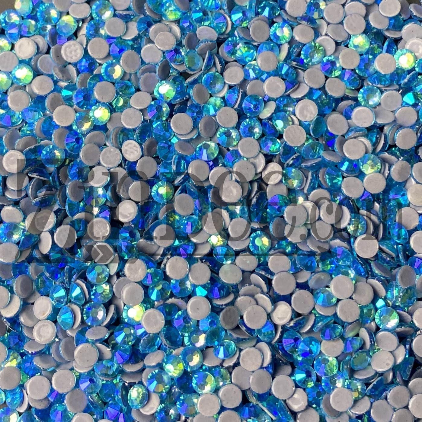 Aquamarine AB Hotfix Rhinestone ss10 (machine cut) 10 Gross - Image 2