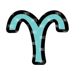 Alternative view of Aries (zodiac) – Acrylic Badge Reel Blank (2") No Hole | Optional Sticker or UV DTF