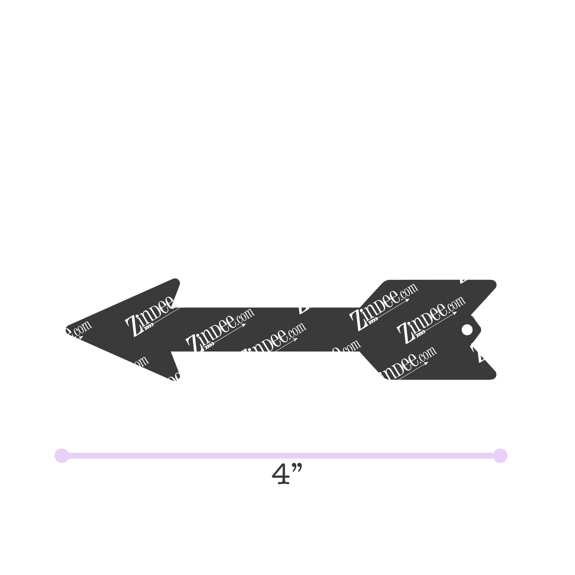 Arrow – Acrylic Keychain Blank (3") | Optional Sticker or UV DTF