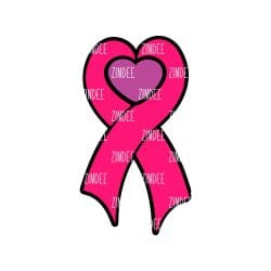 Awareness Heart – Mini Acrylic Charm Blank (1.5") | Optional Sticker or UV DTF