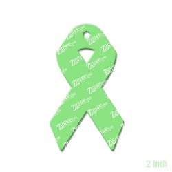 Alternative view of Awareness Ribbon – Acrylic Keychain Blank (2") | Optional Sticker or UV DTF