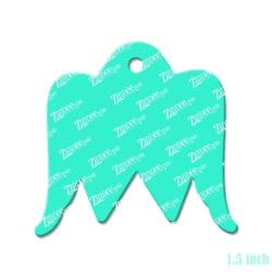Alternative view of Awareness Wings – Mini Acrylic Charm Blank (1.5") | Optional Sticker or UV DTF