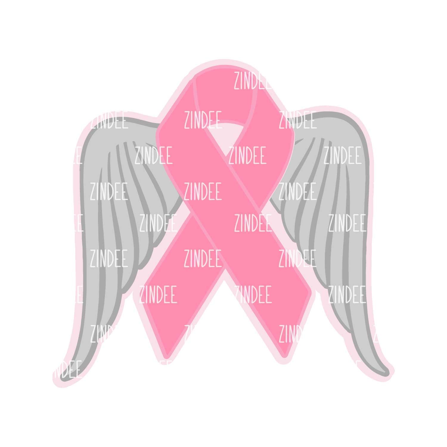 Awareness Wings – Acrylic Badge Reel Blank (2") No Hole | Optional Sticker or UV DTF