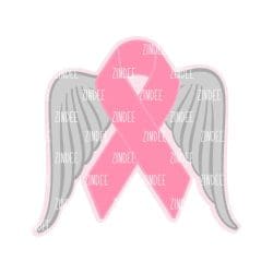 Awareness Wings – Mini Acrylic Charm Blank (1.5") | Optional Sticker or UV DTF