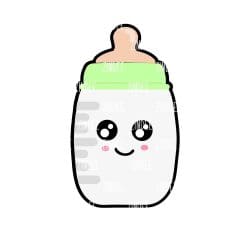 Baby Bottle – Acrylic Badge Reel Blank (2") No Hole | Optional Sticker or UV DTF