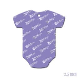 Alternative view of Baby Romper – Acrylic Keychain Blank (2.5") | Optional Sticker or UV DTF
