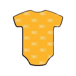 Baby Romper – Acrylic Keychain Blank (2.5") | Optional Sticker or UV DTF