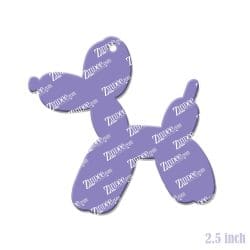Alternative view of Balloon Dog – Acrylic Keychain Blank (2.5") | Optional Sticker or UV DTF