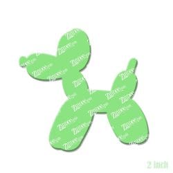 Alternative view of Balloon Dog – Acrylic Badge Reel Blank (2") No Hole | Optional Sticker or UV DTF