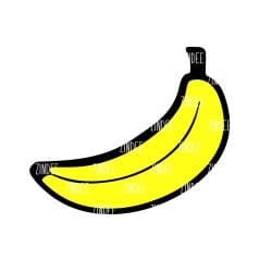 Banana – Mini Acrylic Charm Blank (1.5") | Optional Sticker or UV DTF
