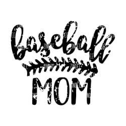 Baseball Mom Script (Sublimation Transfer)