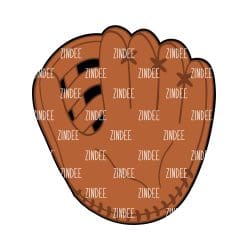 Baseball Glove – Acrylic Keychain Blank (3") | Optional Sticker or UV DTF