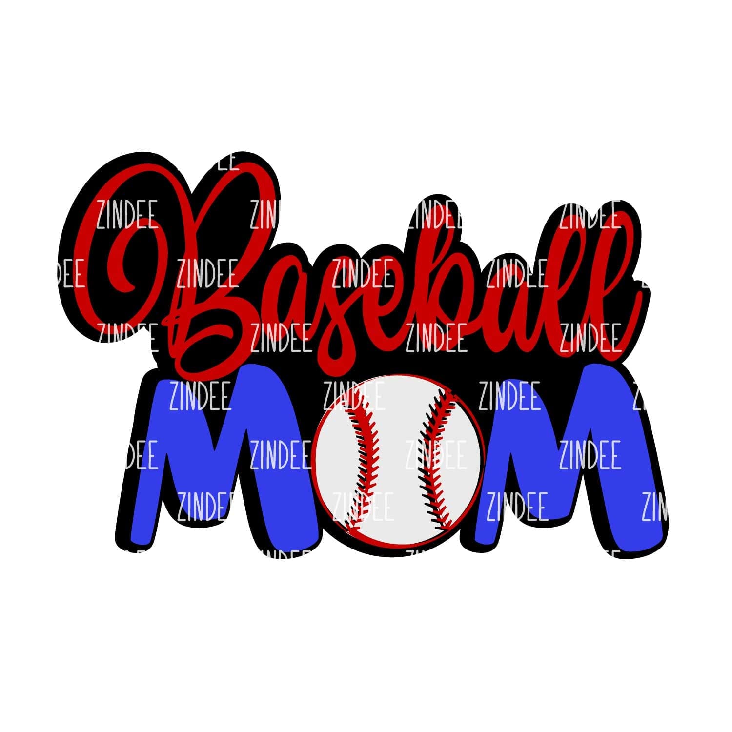 Baseball Mom – Acrylic Keychain Blank (2.5") | Optional Sticker or UV DTF