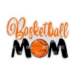 Basketball Mom – Acrylic Keychain Blank (2.5") | Optional Sticker or UV DTF
