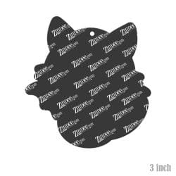 Alternative view of Bat Cat – Acrylic Keychain Blank (3") | Optional Sticker or UV DTF