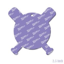Alternative view of Bat and Ball Monogram – Acrylic Keychain Blank (2.5") | Optional Sticker or UV DTF